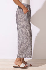 Rayon Leaves Resort Flood Pant - 65642