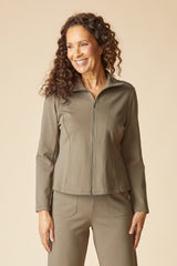 Luxe Ponte Solid Madison Jacket - 10617