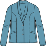 Stonewash Knit Denim South Side Jacket - 31521