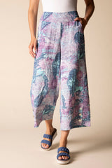 Destination Unknown Button Hem Crop Pant - 34978