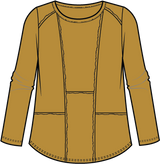Cotton Pebble Shirttail Tunic- 27553