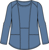 Cotton Pebble Shirttail Tunic- 27553