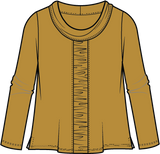 Ruched Panel Cowl - 27550