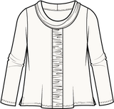 Ruched Panel Cowl - 27550