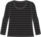 Shadow Stripe Long Sleeve Tee - 30016