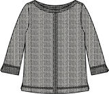 Seamed Pullover - 31323