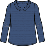 Lustre Lines Cowl Top - 23329