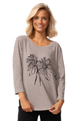 Destination Floral High Low Tee - 52704