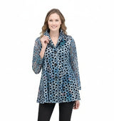 Ombré Mesh Jacket in Blue - 300-BLU - Size S Only!