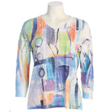 Burnout Hi-Low Tunic Top - AJ3- Limited Sizes!