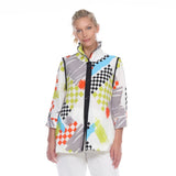 Abstract Art Print Blouse/Jacket - 2849
