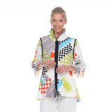 Abstract Art Print Blouse/Jacket - 2849