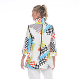 Abstract Art Print Blouse/Jacket - 2849