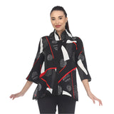Polka-Dot Button Front Shirt/Jacket - 3484