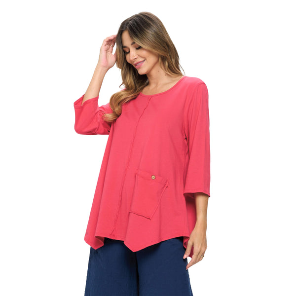Focus Pocket Tunic Top in Fruit Punch - SC-116A-FRT