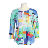 “Santorini” Soft-Touch Round Hem Top - 24-1796