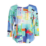 “Santorini” Soft-Touch Round Hem Top - 24-1796