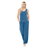 Soft Stretch Knit TANK & PANT Set In Teal - 7760TP-TL
