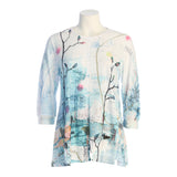 “Juliana” Bulgari Tunic With Mesh Contrast - BU2-1802