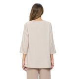 Fashions VNeck Tunic in Soy Latte - CD214-SL