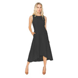 Fit & Flare Sleeveless Dress in Black - 5715D-BLK - Size M Only!
