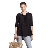 Solid High-Low Top in Black - 6899T-BLK