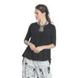 Solid High-Low Top in Black - 6899T-BLK