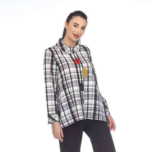 Moonlight Check-Print Shirt/Jacket - 9001 - Sizes XL & XXL Only!