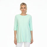 Diagonal Rib Tunic in Mint - CS342-MNT - Size S Only!