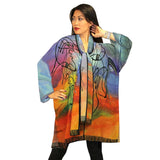 Picasso Inspired Caftan & Scarf - NNRC-117-PI