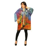 Dilemma Picasso Inspired Caftan & Scarf - NNRC-117-PI