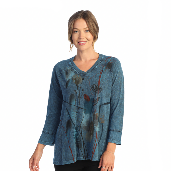 Jess & Jane "Wind Song" Mineral Washed Top - M75-1781