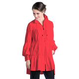 Tiered Zip Tunic Jacket in Red - 8420J-RED