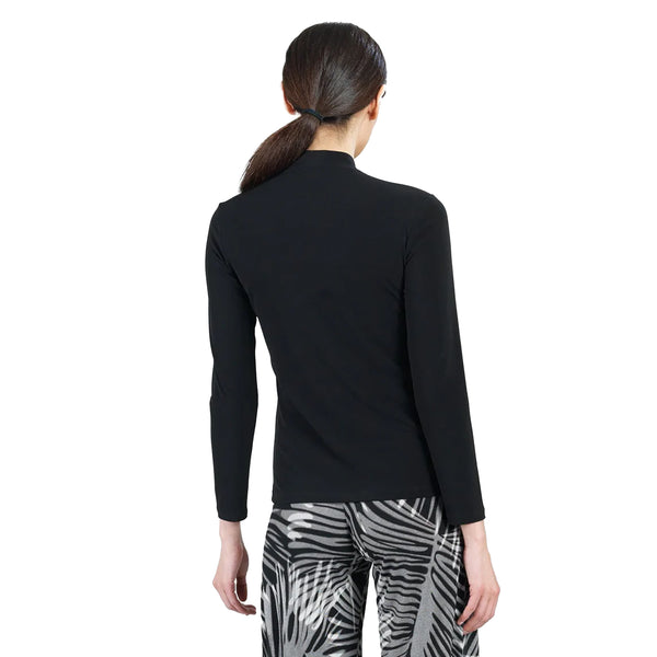 Clara Sunwoo Bow & Keyhole Detail Top in Black - T237-BLK - Sizes XS & S Only!