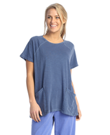 Weekend by Jess & Jane Short-Sleeve Cotton Slub Top - WK3 - Size S Only