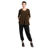 Solid High-Low Top in Brown - 6899T-BRN