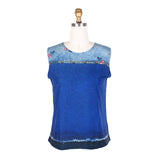 Denim-Print Mesh Twin Set - 31404-DNM - Size L Only!