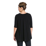 Solid High-Low Top in Black - 6899T-BLK