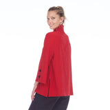 Ruffle Collar Jacket in Red -  2449-NP-RD