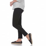 Mesmerize "Joe" Straight Leg Ankle Pant in Lightweight Jet Black