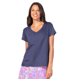 Peruvian Cotton V-Neck Tee - 10000