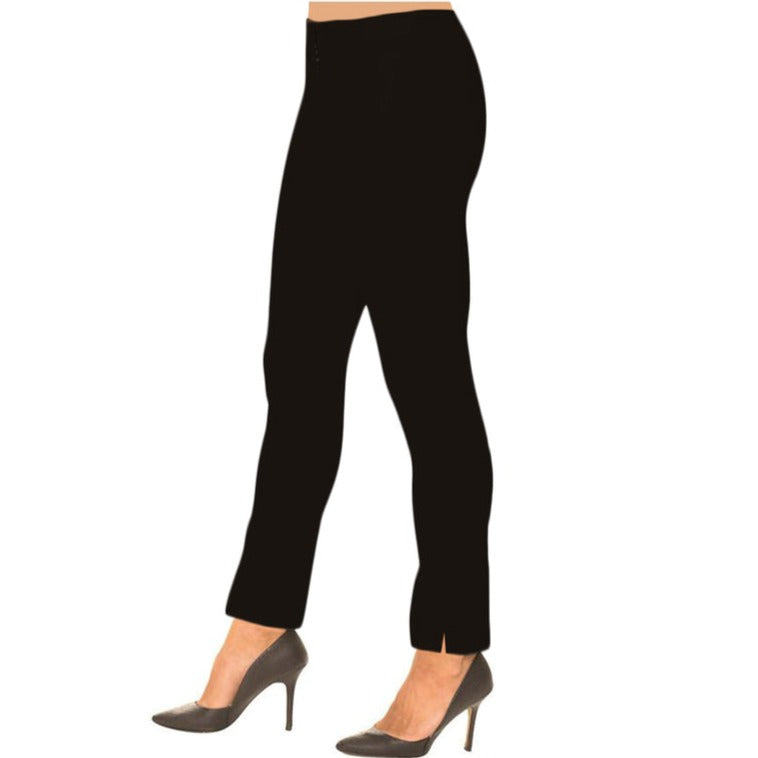 Lior "Lize" Straight Leg Pull-On Pant in Black - LIZE-BLK