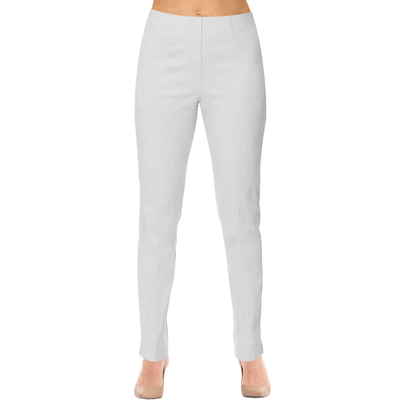 Lior "Lize" Straight Leg 29.5" Pant in White - Lize-WHT