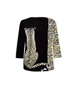 "Leopard" Print V-Neck Top - SH-4214-1