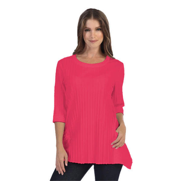 Lighter Weight Patch-Pocket Tunic in Raspberry - CS388-RSP