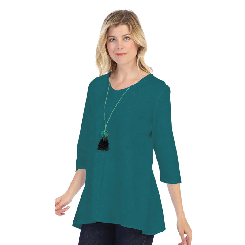 V-Neck Tunic Top in Pacific Blue - SC115-PBLU
