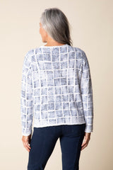 Softly Stamped Cardigan - 82318