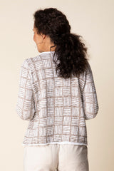 Softly Stamped Cardigan - 82318