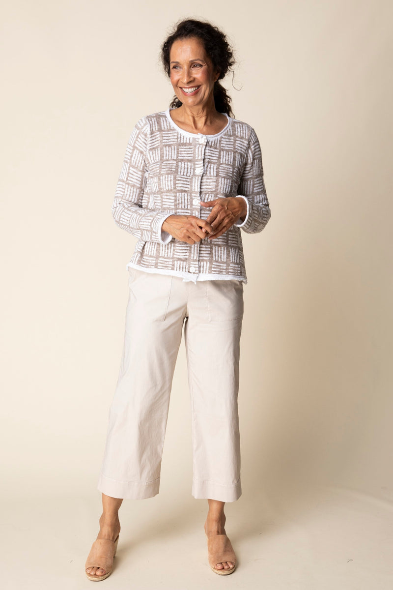 Softly Stamped Cardigan - 82318