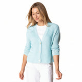 Coastal Crochet V-Neck Cardigan - 84017